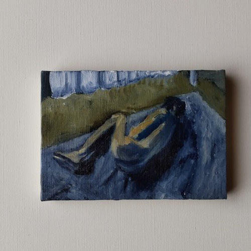 16×23㎝「スネちゃん」油彩・原画・サムホール