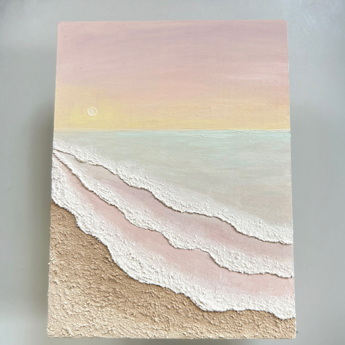 テクスチャーアート 現代アート 海 海岸 Hawaii 絵画