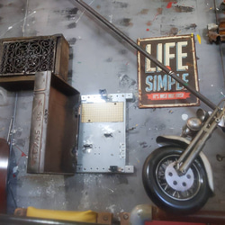 アメリカンシャビーな収納ケース  アクセサリーボックス  キーボックス  #インダストリアル  #アメリカンガレージ 3枚目の画像