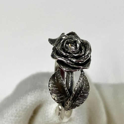 薔薇リング 11号サイズ 薔薇アクセサリー 記念日 プレゼント 誕生日 ご