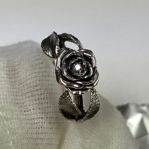 薔薇リング 11号サイズ 薔薇アクセサリー 記念日 プレゼント 誕生日 ご