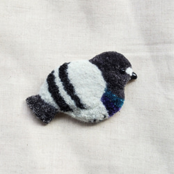 【受注製作】鳩の刺繍ブローチ　ハト 3枚目の画像