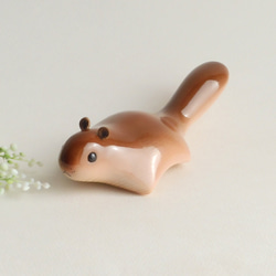 モモンガ （木 動物 置物 / wooden animal / flying squirrel / figurine ) 1枚目の画像