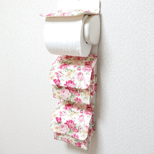 要問い合せ♥️トイレも薔薇空間♥️トイレグッズペーパー収納薔薇
