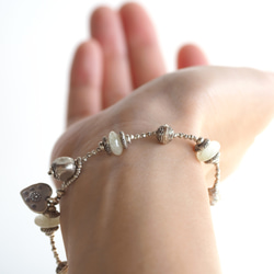 -Libyan grass- silver "karen-charm" bracelet 6枚目の画像