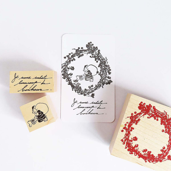 請給我一份禮物聖誕老人印章小熊284 第3張的照片