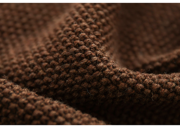 タートルネックセーター 無地 ケーブル編み ニット 防寒 ハイネック カットソー ニット セーター 大人可愛い 暖かい 12枚目の画像
