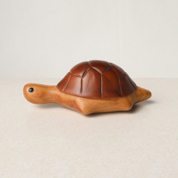 木製亀の彫刻 高級木使用 木製亀の彫刻 高級木使用 木製亀