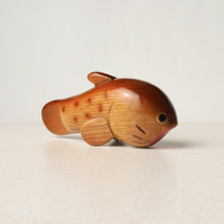 ドジョウ　(★台付き)  wooden loach 4枚目の画像