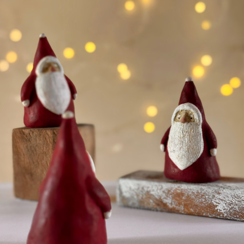 クリスマス こけし ツリーサンタ 中 (クリスマスコケシツリー