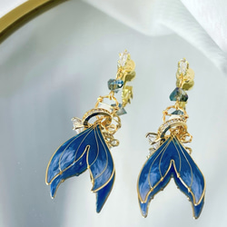 Thetis' Royal Azure Earrings | 蘇忒的皇家耳飾 第4張的照片