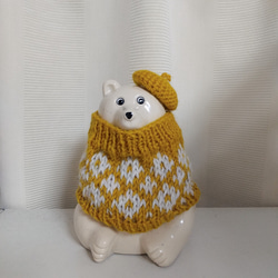 しろくま貯金箱　ビールと枝豆　2点セット しろくま貯金箱ビールと枝豆2点セット