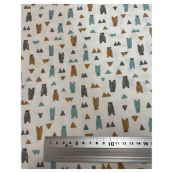 タンクトップ犬服　シンプルタンクトップ　スムースニット　三角クマ柄　オーダー頁　　　リブニットの色を選べます、 10枚目の画像