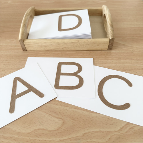 受注生産】右利き用 砂文字板 モンテッソーリ ABC アルファベット