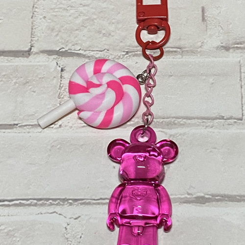 HAND MADE☆キーホルダー（Hand-212）《デコ キーホルダー