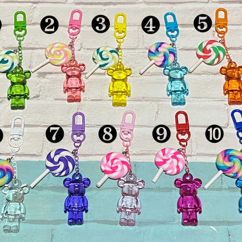 HAND MADE☆キーホルダー（Hand-212）《デコ キーホルダー