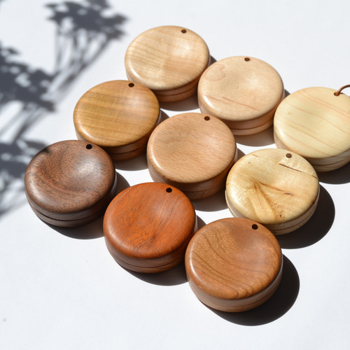 名入れ可/癒しのアロマペンダント、小物入れ『monaca-mini』 #0026