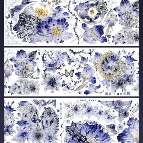 1ループ切り売り　装飾マステ　( 迷迭香 【PET贝壳光】) 1ループ切り売り 装飾マステ ( 迷迭香 【PET贝壳光】) 切売 1470