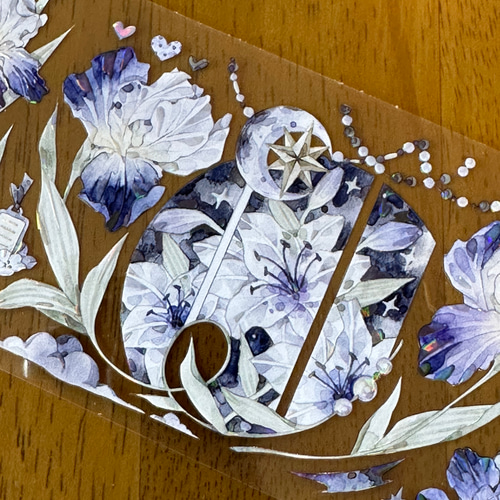 装飾】海外 マステ 装飾系 6〜7cm分厚さ 貝殻光マスキングテープ