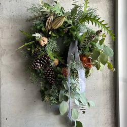 大人シックなハボタンリース 園芸】シックな葉牡丹を使ったコンパクト