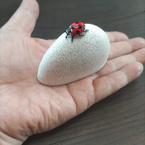 スワロフスキー てんとう虫と四つ葉のクローバー スワロフスキー