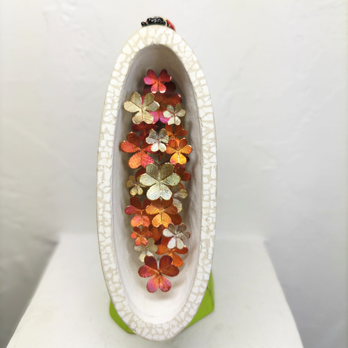 クローバーとてんとう虫(四つ葉を探して) 立体・オブジェ