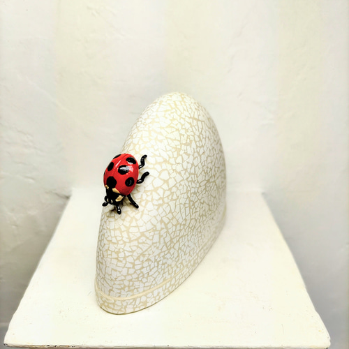 クローバーとてんとう虫(四つ葉を探して) 立体・オブジェ