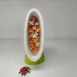 てんとう虫 クローバーとてんとう虫(四つ葉を探して) 立体・オブジェ