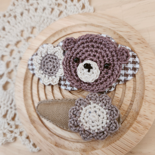 スイカくまさん♡うさぎさん♡ベビーヘアクリップ ヘアゴム ハンドメイド商品 スイカくまさん♡うさぎさん♡ベビーヘアクリップ ヘアゴム