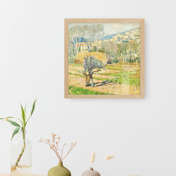 [額縁付き] Cagnes カール・モル アートポスター 天然木 風景画 木製 絵画 北欧 日本製 ポスターフレーム 4枚目の画像
