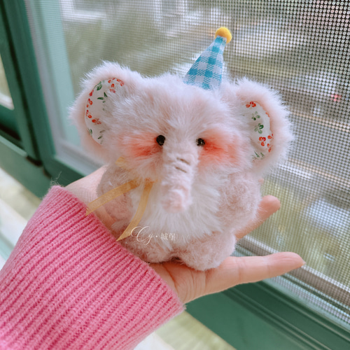 毛むくじゃらの象☆可愛AirPods 1/2/3/4/pro ケースcase☆綿製手作り編