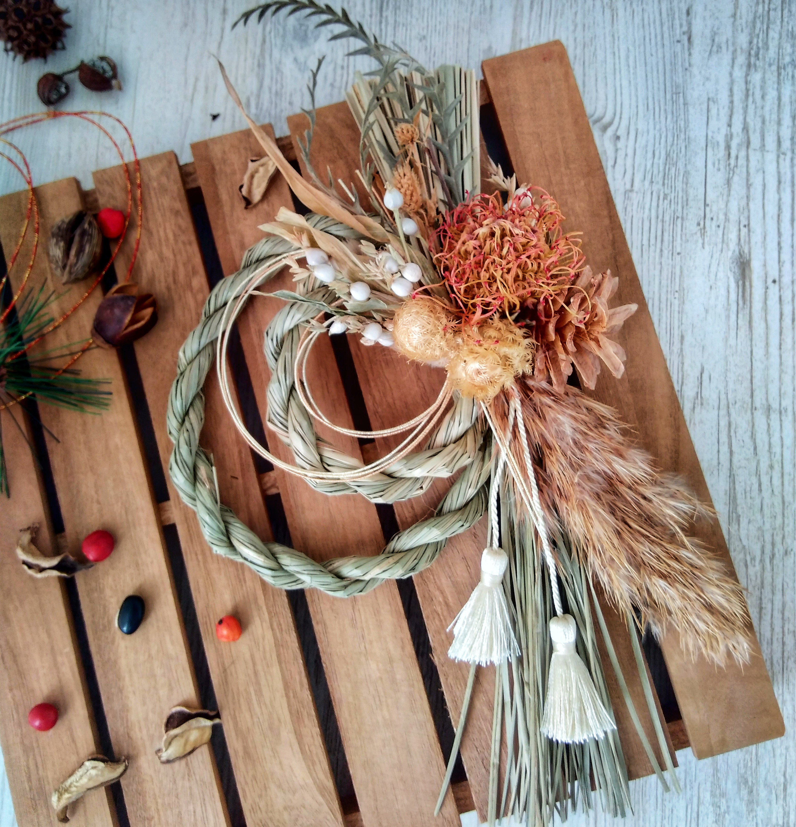 専用✨迎春2022✨正月飾り ピンクッション  (ドライ) ピンクッション  (ドライ) 専用✨迎春2022✨正月飾り