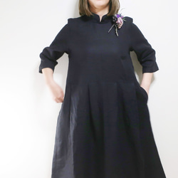 【入學典禮/畢業典禮】端莊洋裝❣️立領洋裝（2個尺寸/共11個顏色） 第1張的照片