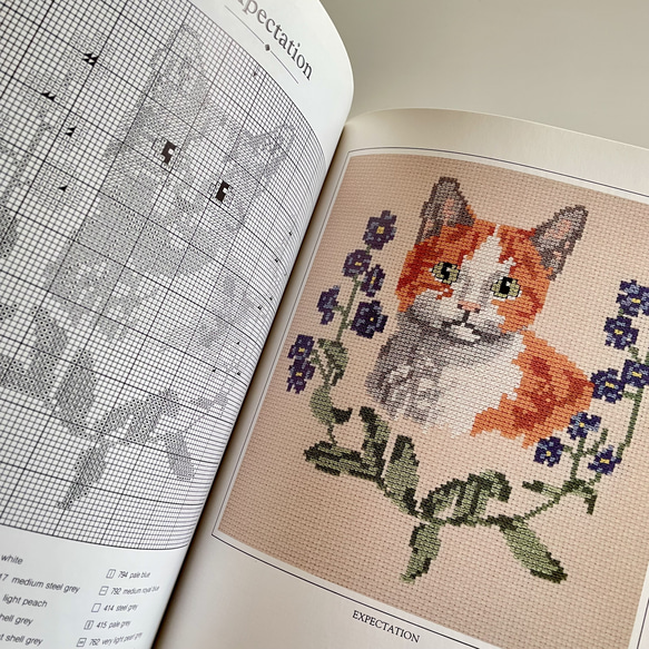 貓與小貓十字繡書（英國）| 復古古董 第6張的照片