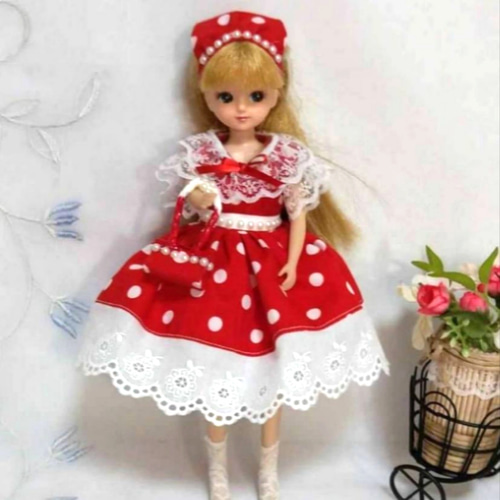 リカちゃん着せ替え用のお洋服&バッグetcの6点セット