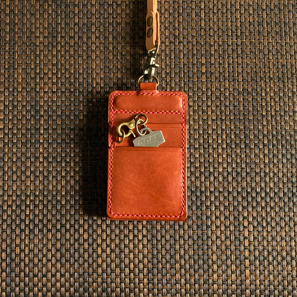 [4面+鑰匙袋，天然皮革] 身分證夾 CC-30w，通勤卡夾，身分證夾，通行證夾 231022 第13張的照片