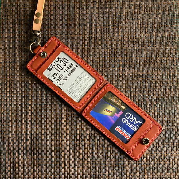 [4面+鑰匙袋，天然皮革] 身分證夾 CC-30w，通勤卡夾，身分證夾，通行證夾 231022 第14張的照片