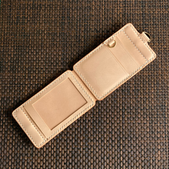 [4面+鑰匙袋，天然皮革] 身分證夾 CC-30w，通勤卡夾，身分證夾，通行證夾 231022 第9張的照片