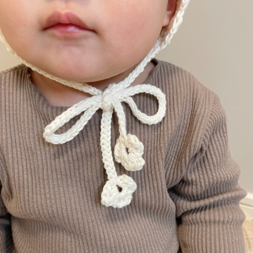 crochet bonnet ベビーボンネット ／ ベビー帽子 ベビー ボンネット