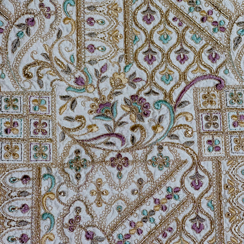 インド製 刺繍布地