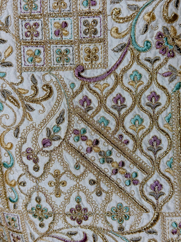 インド刺繍生地 3枚目の画像