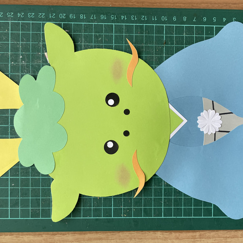 ハンドメイド☆壁面飾り 2024年 お正月/門松 辰年/老人ホーム