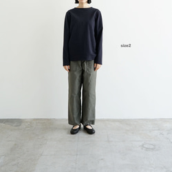 MVSコットン/センターバックT/dark navy/size1•2(size1完売) 9枚目の画像