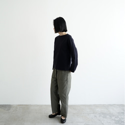 MVSコットン/センターバックT/dark navy/size1•2(size1完売) 4枚目の画像