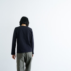 MVSコットン/センターバックT/dark navy/size1•2(size1完売) 3枚目の画像