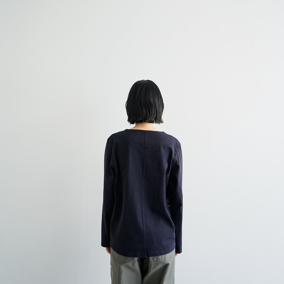 MVSコットン/センターバックT/dark navy/size1•2(size1完売) 13枚目の画像