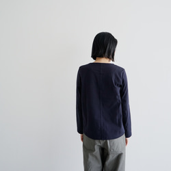 MVSコットン/センターバックT/dark navy/size1•2(size1完売) 8枚目の画像