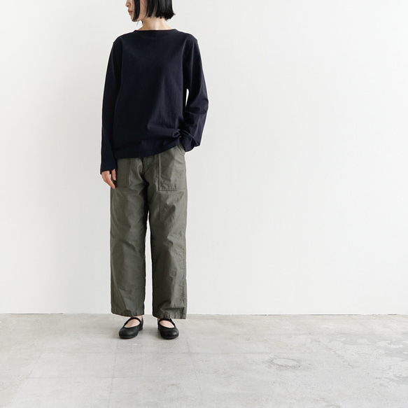 MVSコットン/センターバックT/dark navy/size1•2(size1完売) 16枚目の画像