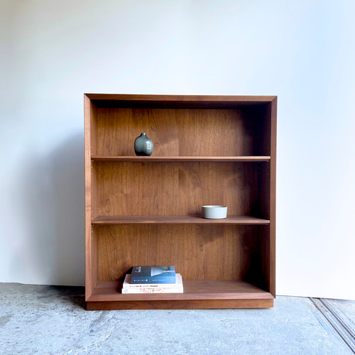 本棚 ブックシェルフ ウォールナット シンプルなデザイン W85cm 本棚 ブックシェルフ ウォールナット シンプルなデザイン W85cm