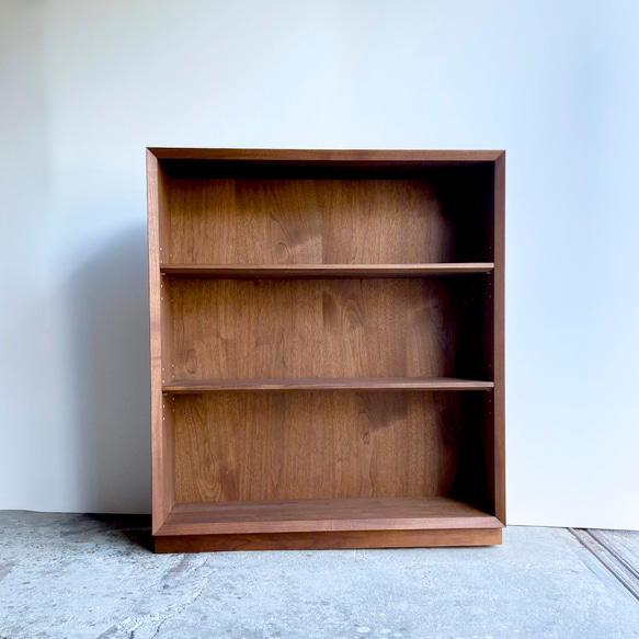 本棚 ブックシェルフ ウォールナット シンプルなデザイン W85cm